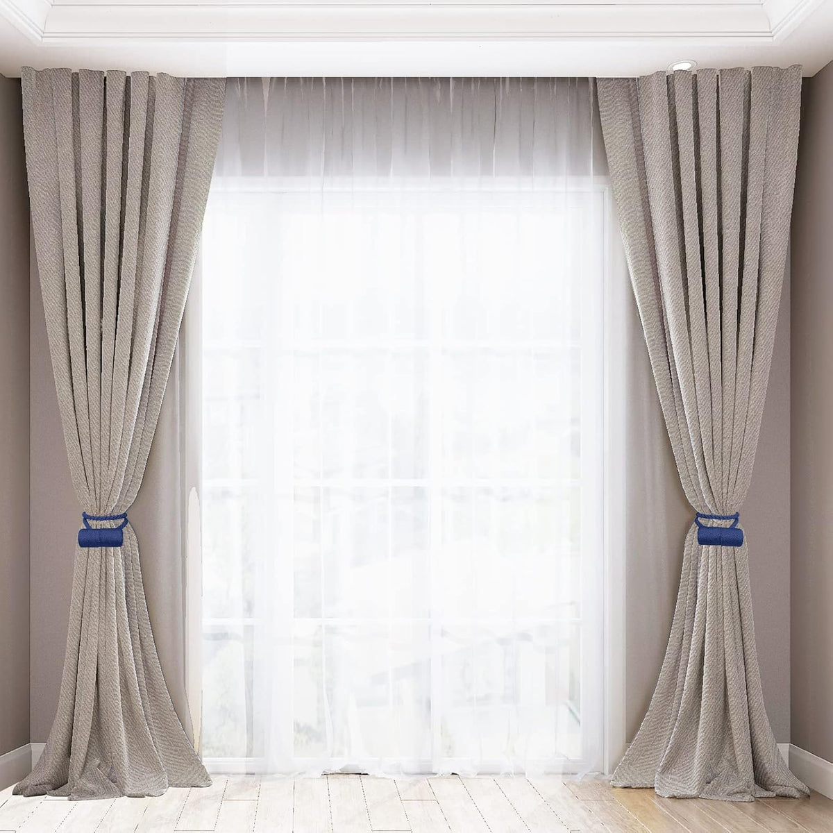 18 Inch Strong Magnetic Curtain Tiebacks, Curtain Holdbacks Modern Upgrade Strong 2021 New Twisted