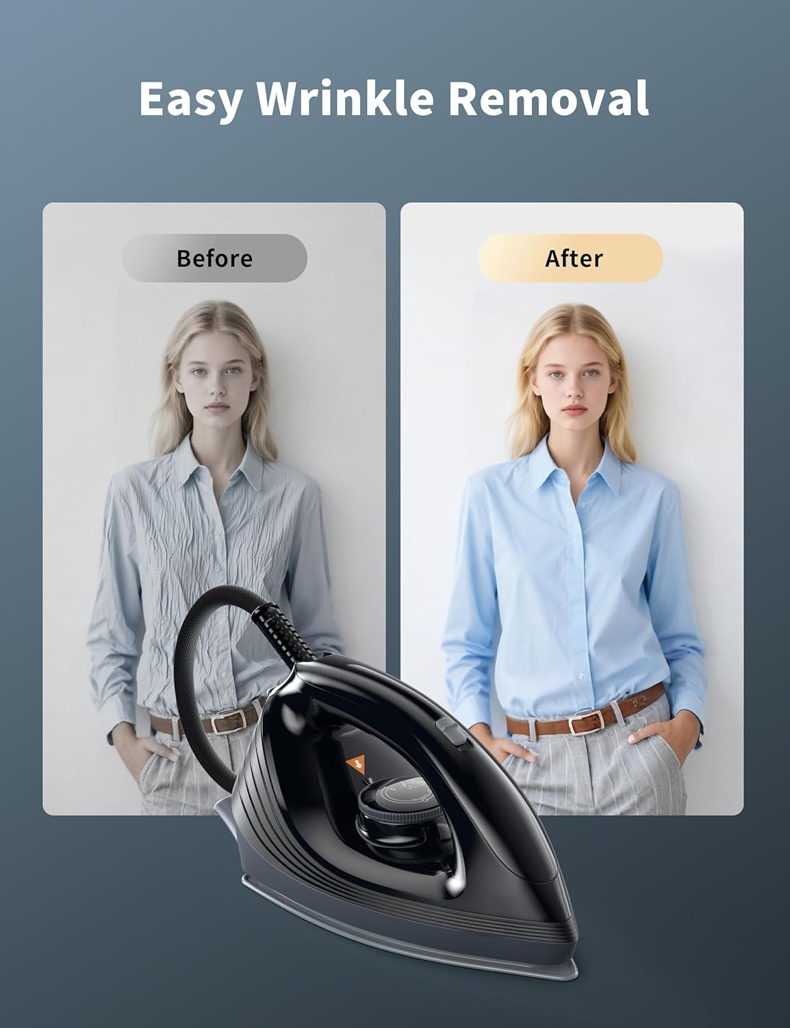 Sundu Iron Steamer for Clothes,1600W Steam Station Professional Steam Iron For Clothes with 44 oz