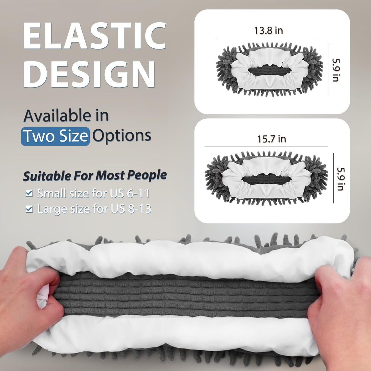 8 Pcs Mop Slippers Socks Floor Cleaning,Microfiber Shoe Covers dust Washable Reusable for Woman Man