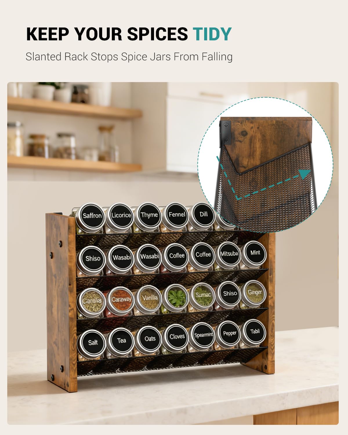NESAPTO Spice Rack Organizer for Cabinet – view 3