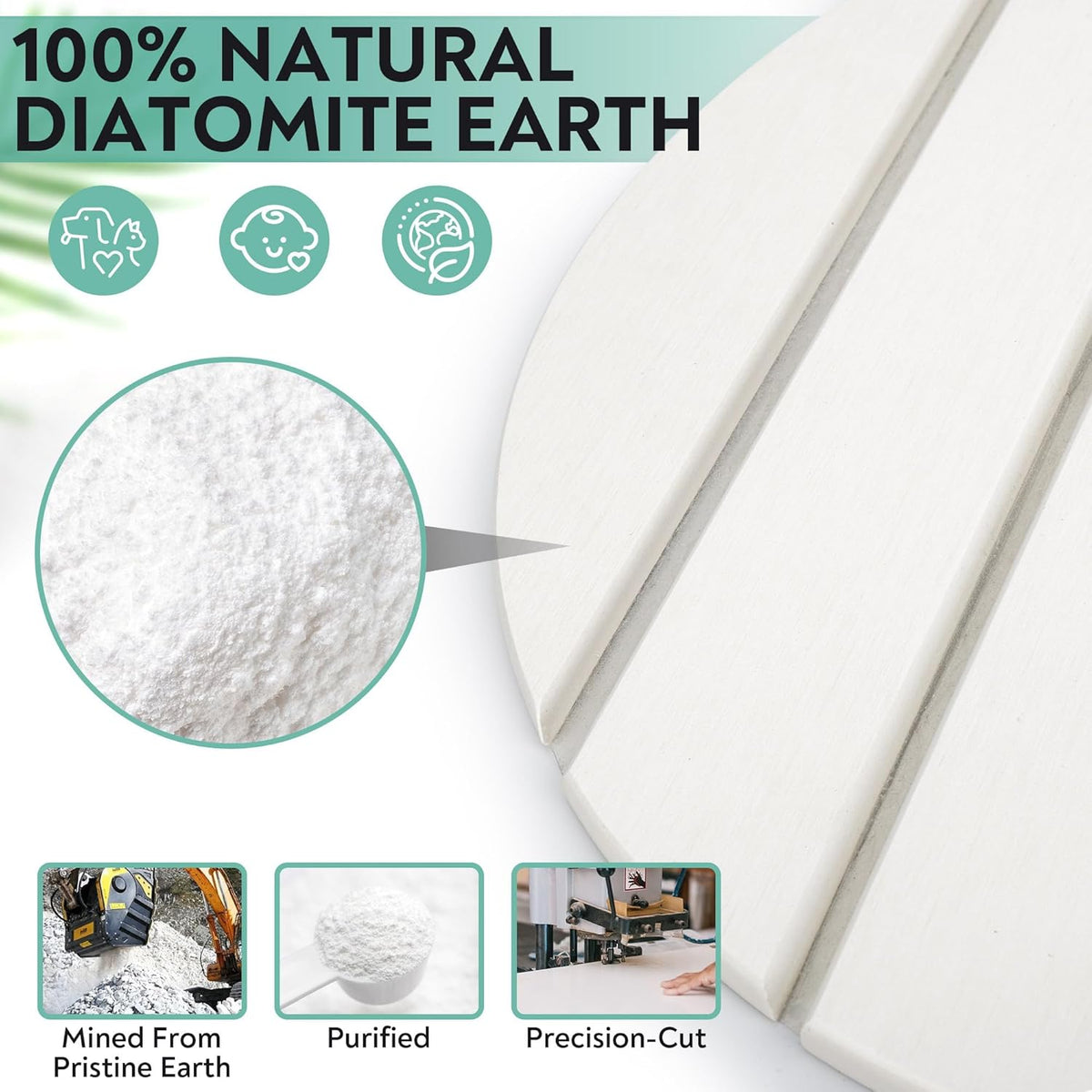 Large Stone Drying Mat for Kitchen Counter, 24x16 Foldable Self Stone Dish Drying Mat, Absorbent