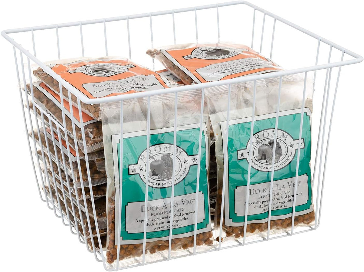 Upright Freezer Organizer Bins， Freezer Baskets for 14, 15 cu.ft Standup Freezer, Wire Storage
