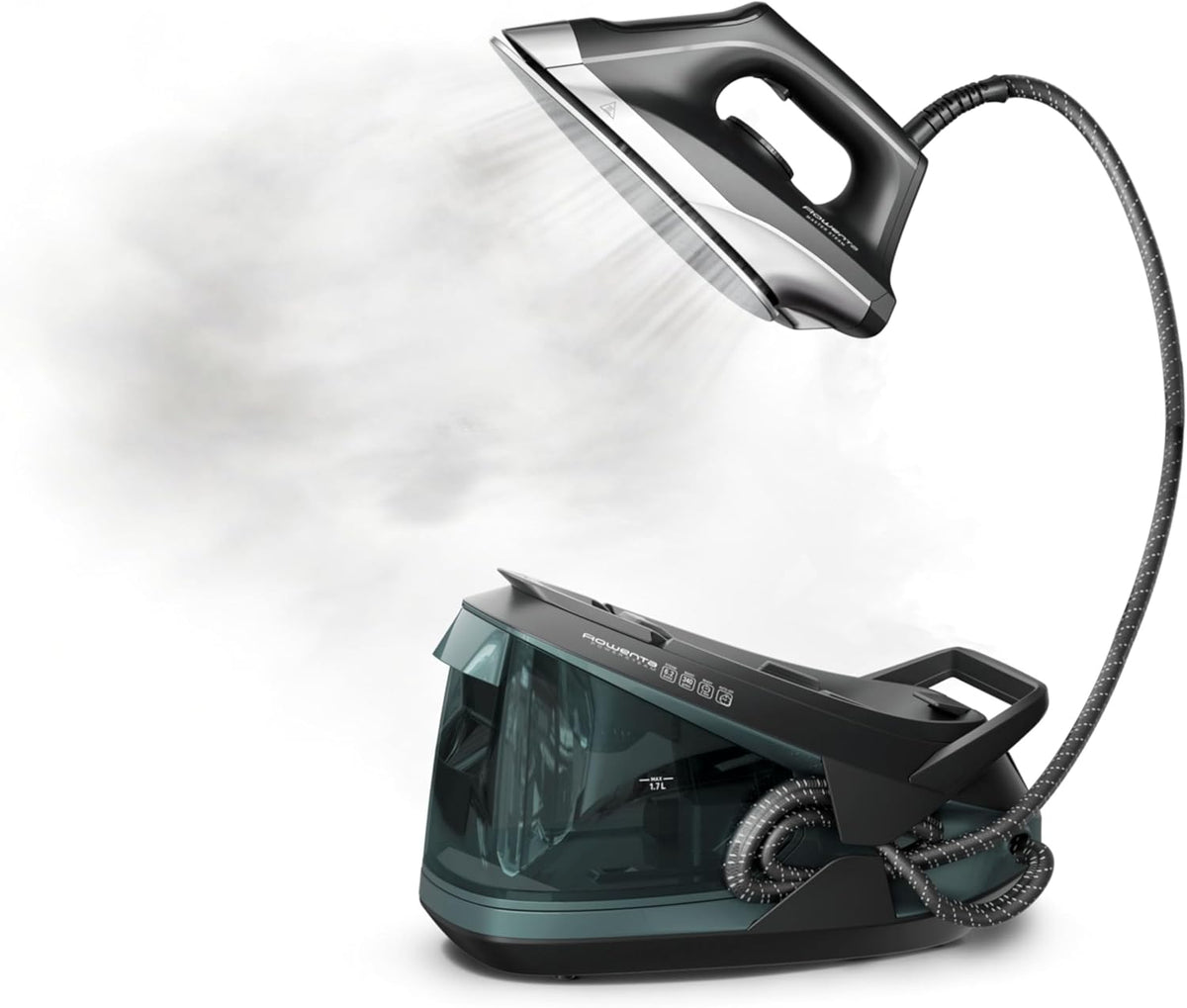 Rowenta Iron Steamer for Clothes Master Steam Station, Professional Steam Iron for Clothes with