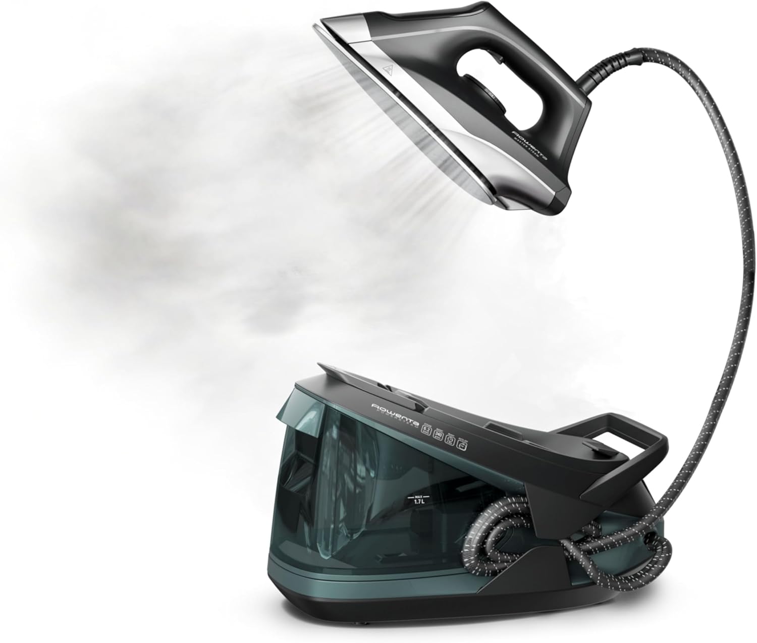 Rowenta Iron Steamer for Clothes Master Steam Station, Professional Steam Iron for Clothes with