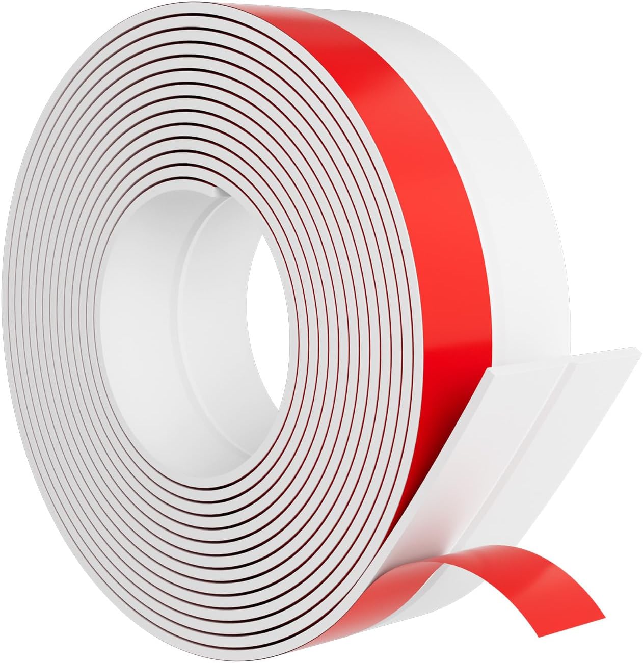 Heavy-Duty 20 ft x 1 in Weather Stripping, Door Draft Stopper Silicone Seal Strip for House and