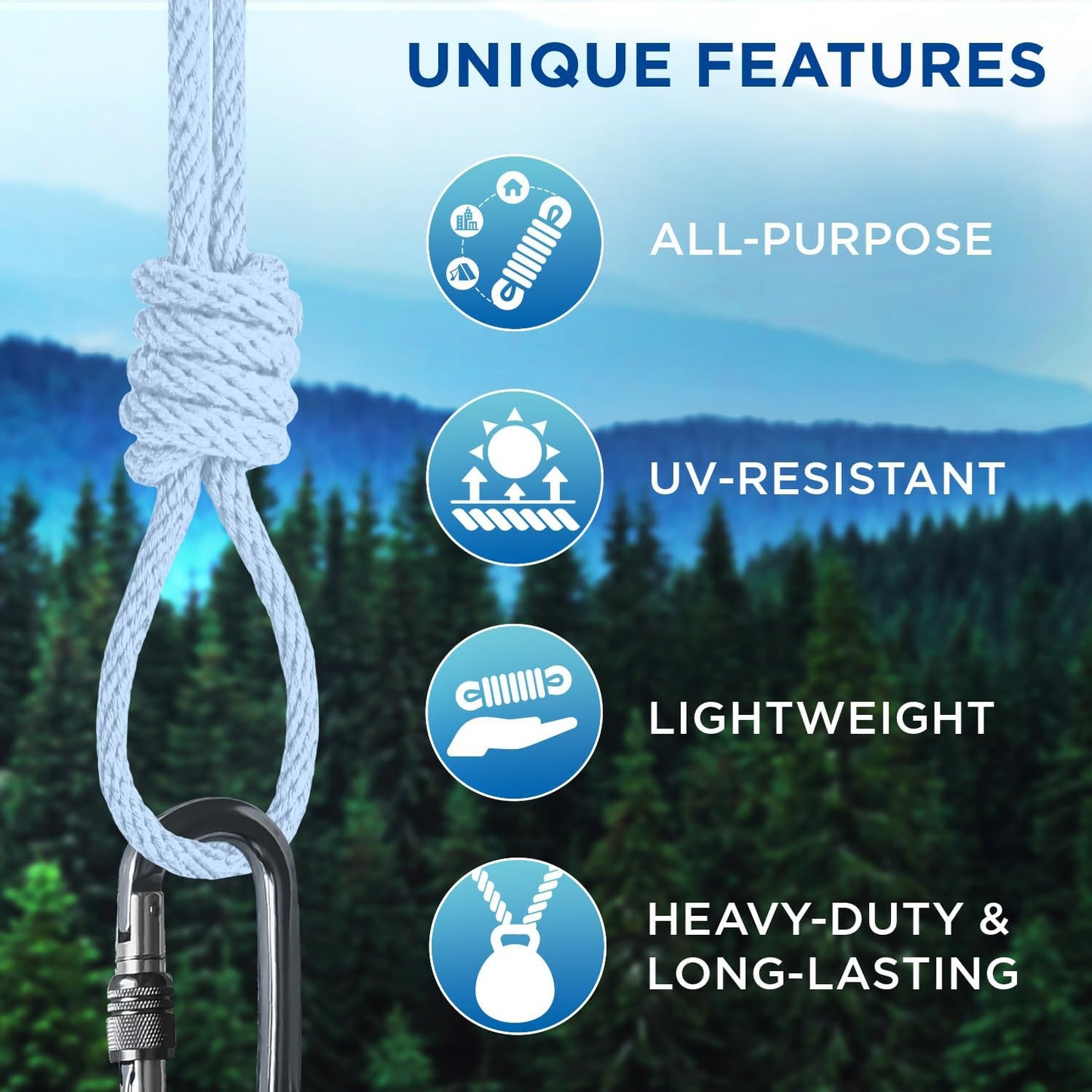 TECEUM Cotton Rope 3/16” (5 mm) – 100 FT – Strong All-Purpose Braided Rope – Natural Cotton – for