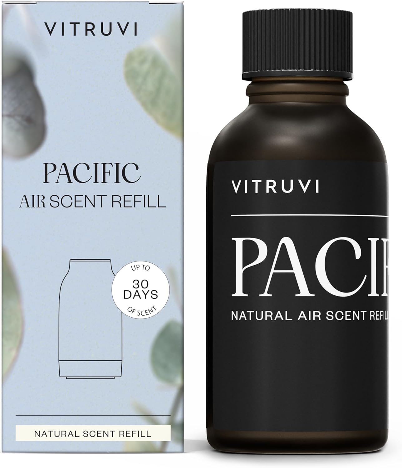 Pacific Waterless Diffuser Scent | Bergamot, Eucalyptus, and Lavender | Compatible with Vitruvi Air
