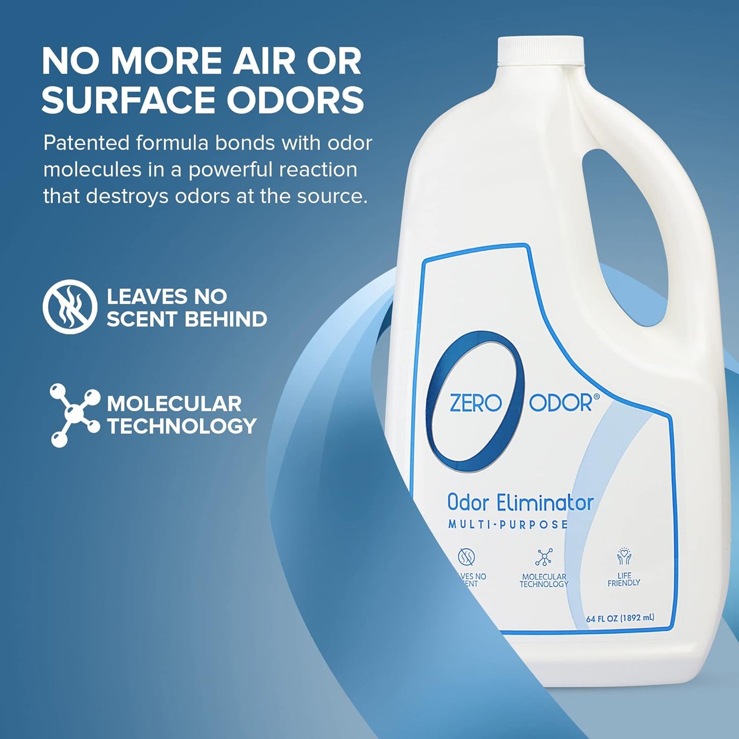 Zero Odor - Multi-Purpose Strong Odor Eliminator for Home, Office, Car, Bathroom, Hotel, Room