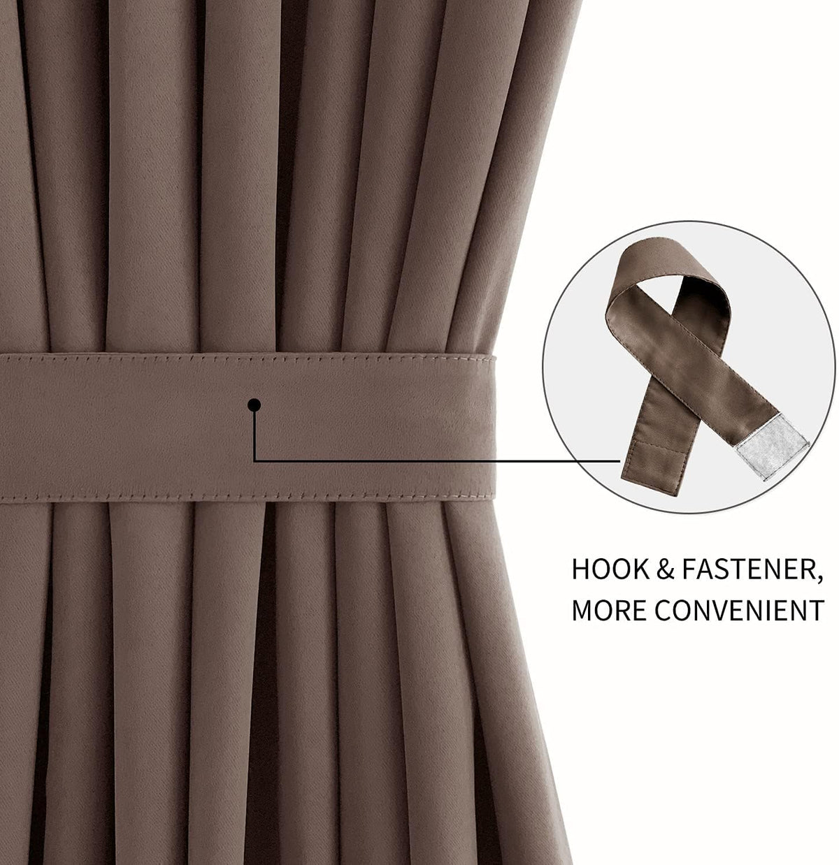 DWCN French Door Curtains – Rod Pocket Thermal Blackout Curtain for Doors with Glass Window