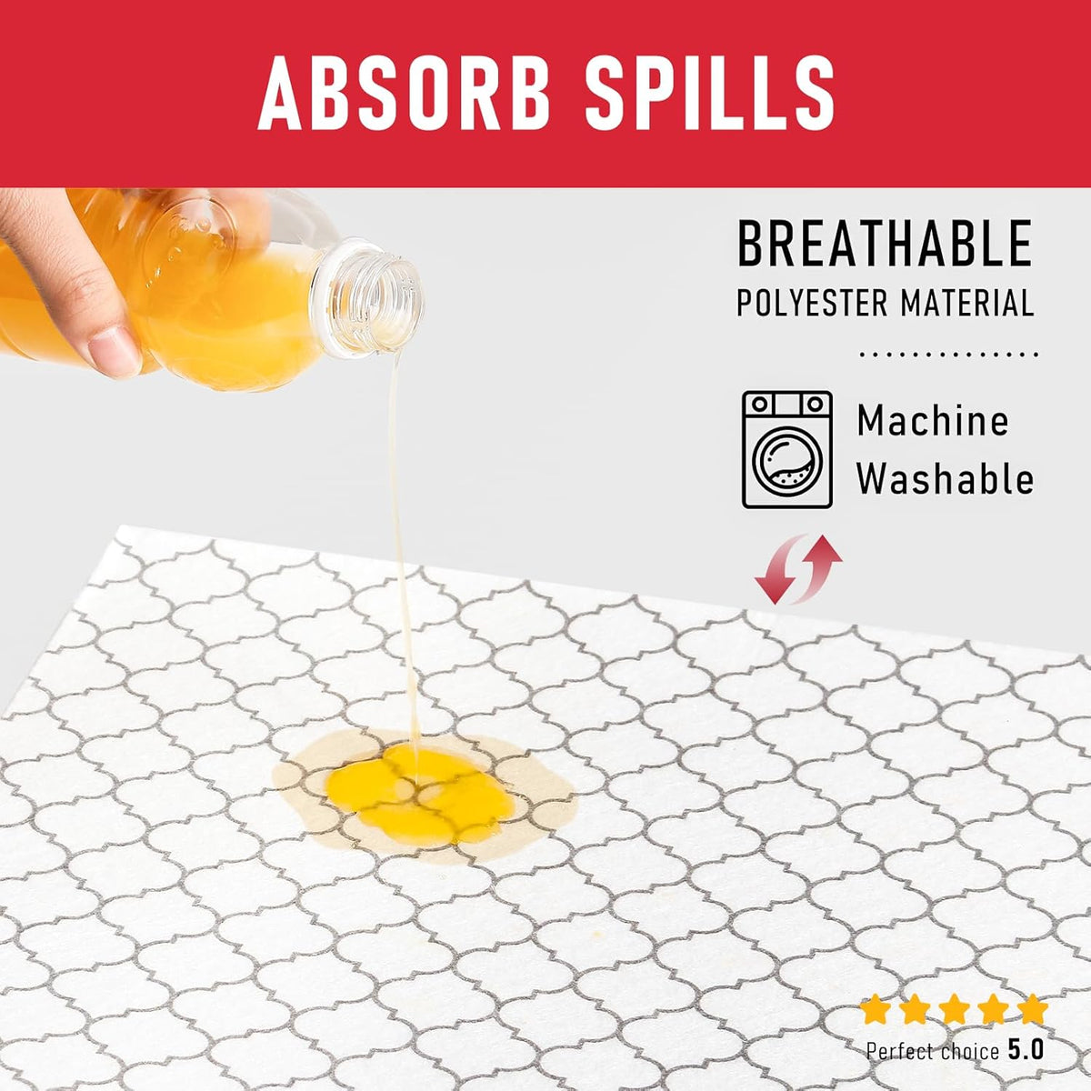 Cooyes 2 in 1 Fridge Liners & Fresh mats for Refrigerator Organizers and Storage, Absorbent Fridge