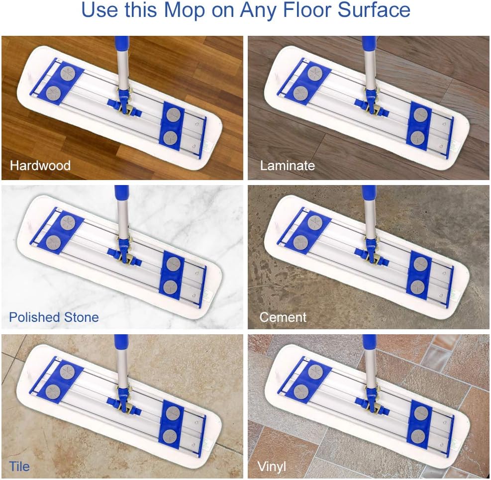 Arkwright Spray Mop Replacement Pads - (Case of 120) Bulk Microfiber Flat Dry and Wet Refill Mop