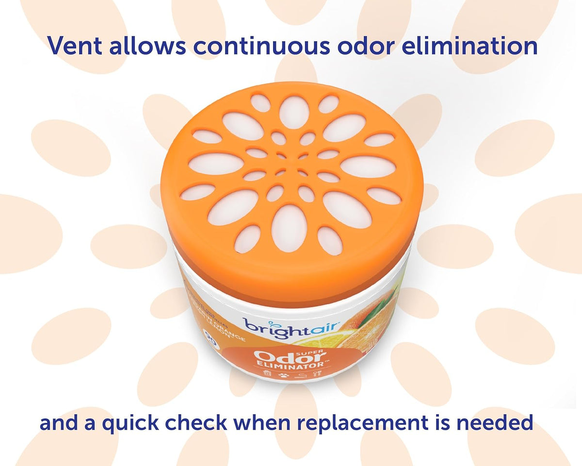 Bright Air 14 oz. Super Odor Eliminator, For Medium-Size Spaces, Mandarin Orange and Fresh Lemon