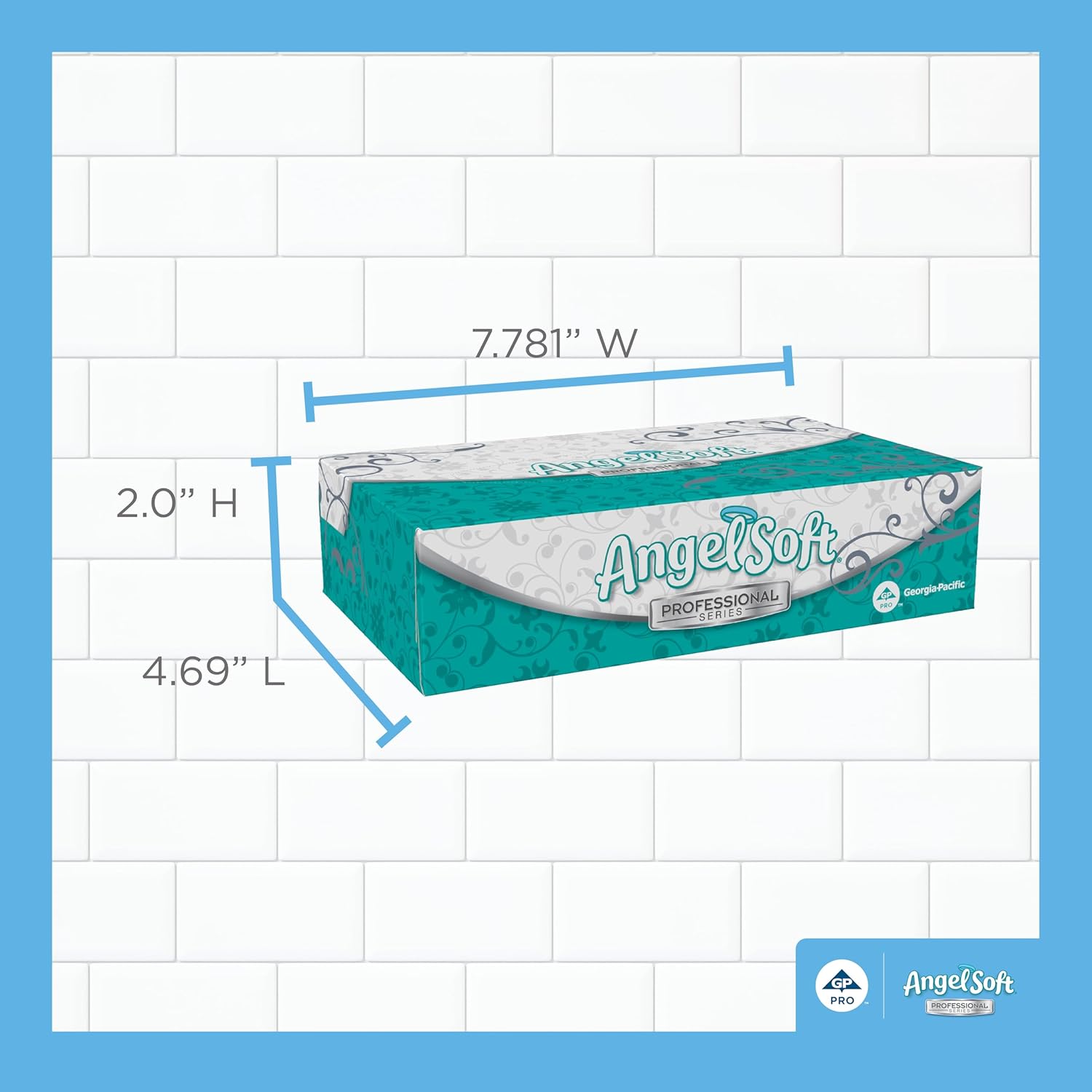 Georgia-Pacific Angel Soft Professional Series 2-Ply Facial Tissue (48580), 100 Sheets Per Box, 30