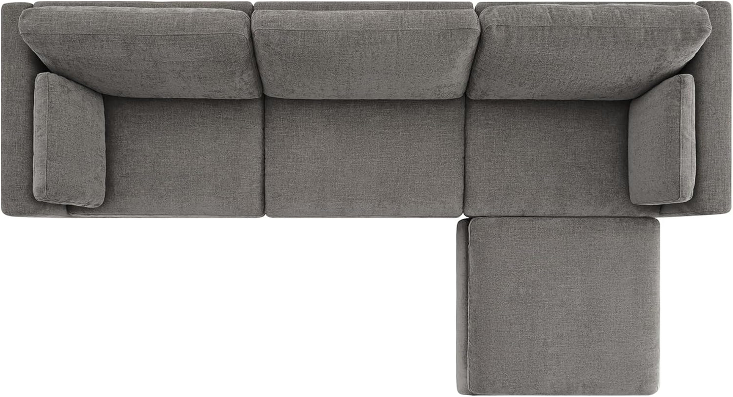 CHITA Oversized Modular Sectional Sofa Set, FSC Certified L Shaped Couch with Reversible