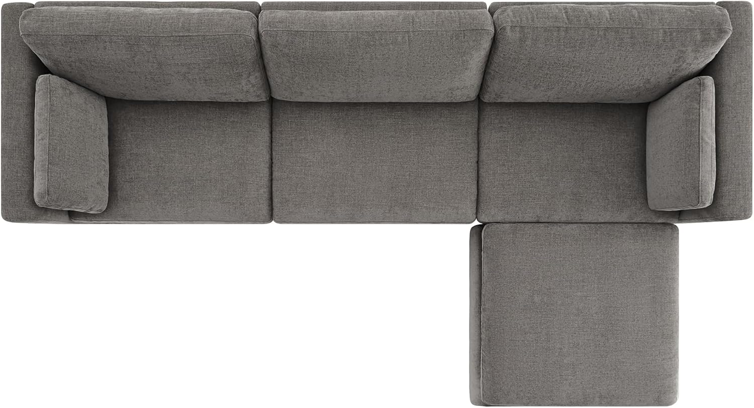CHITA Oversized Modular Sectional Sofa Set, FSC Certified L Shaped Couch with Reversible