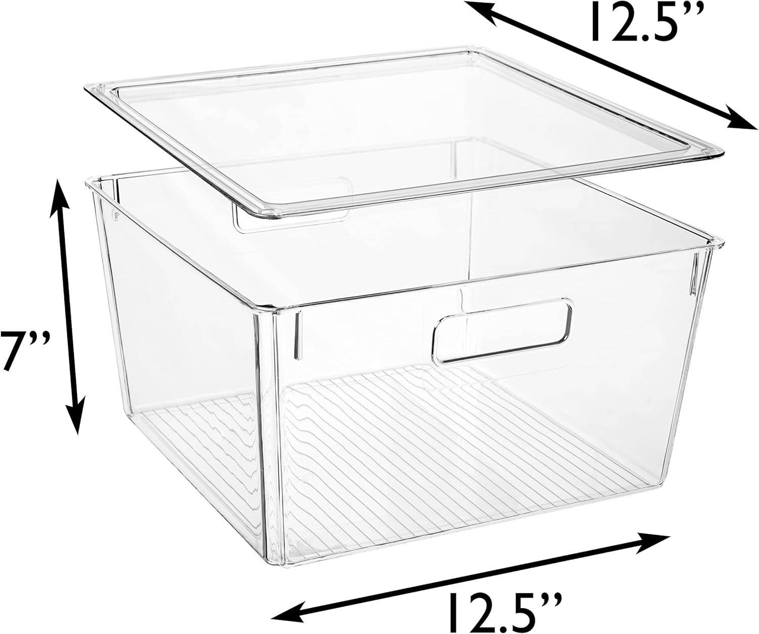 CLEARSPACE Plastic Storage Bins with Lids XL – Perfect Kitchen Organization or Pantry Storage