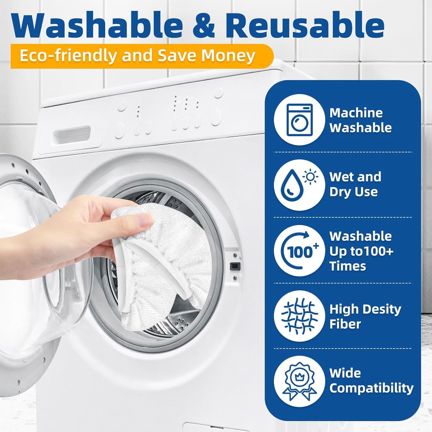 LOVECO 10 Pack Universal Microfiber Cloths for Handheld Steam Cleaner - Compatible with Bissell