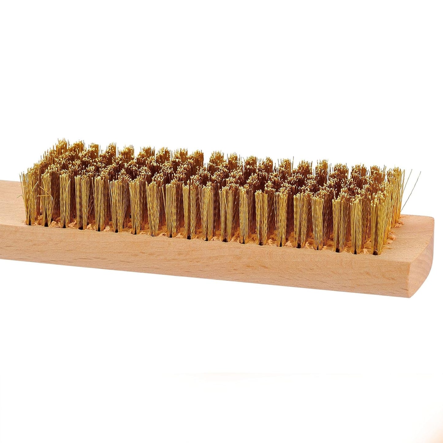 MAXMAN Brass Brush, Soft Brass Bristles Wire Brush for Cleaning Metal Rust, Welds, Home and
