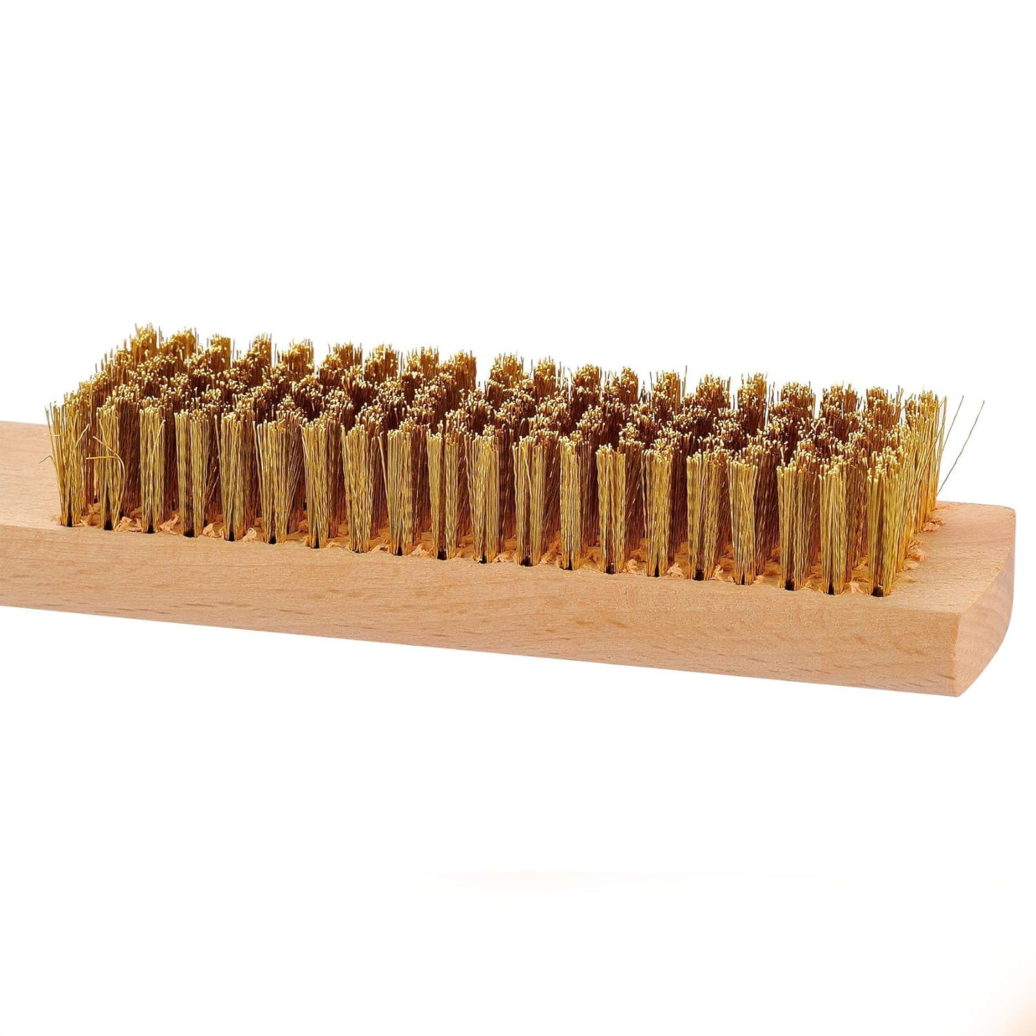 MAXMAN Brass Brush, Soft Brass Bristles Wire Brush for Cleaning Metal Rust, Welds, Home and