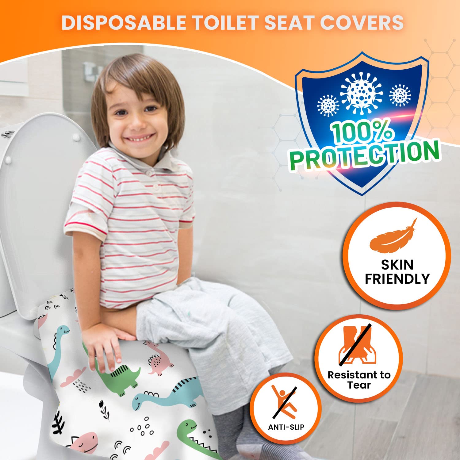 20 Extra Large Toilet Seat Covers Disposable for Kids & Adults-Toilet Covers Disposable for