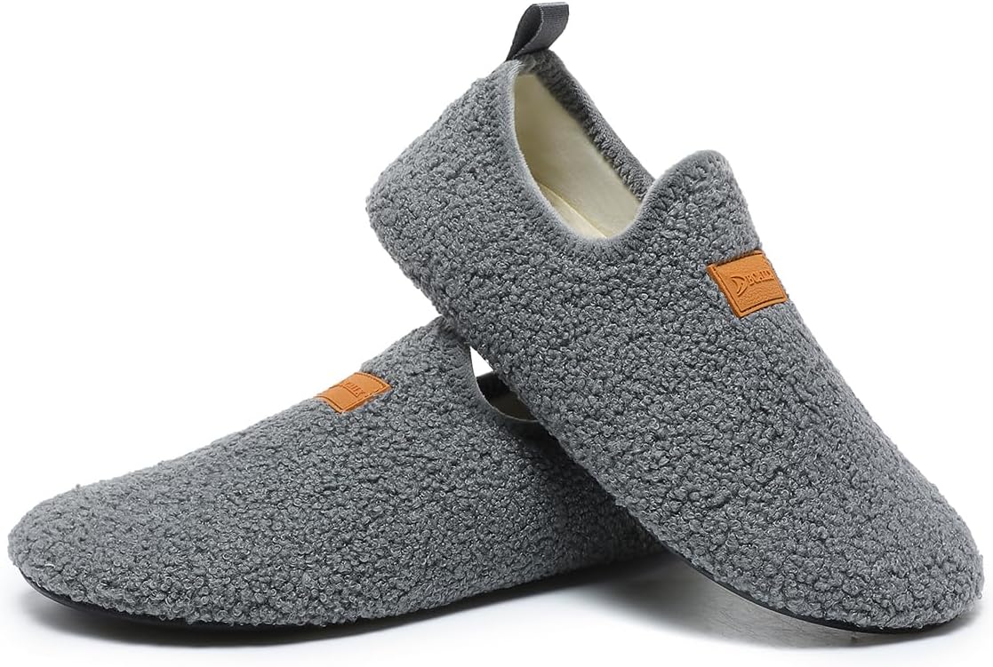 QZKDM Lightweight Slip on Grip Indoor House Slippers Barefoot Non Slip Home Exercise Yoga Shoes for