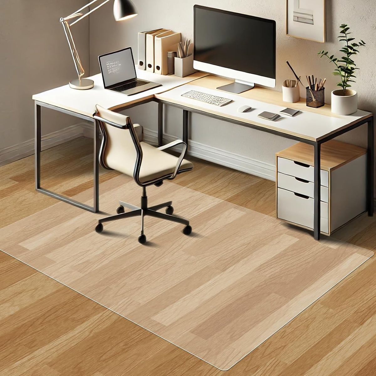 Azadx Chair Mat for Hardwood 60"x 48" Large Office Chair Mat for Hardwood Floors Protector Mat for