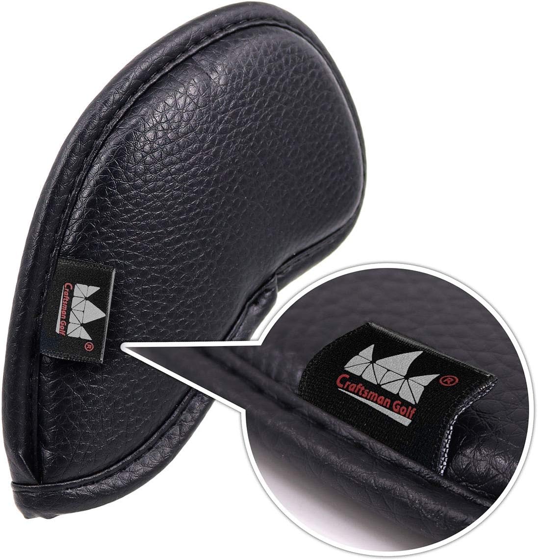 CRAFTSMAN GOLF 12pcs or 1pc Thick Synthetic Leather Golf Iron Head Covers Set Headcover Fit All