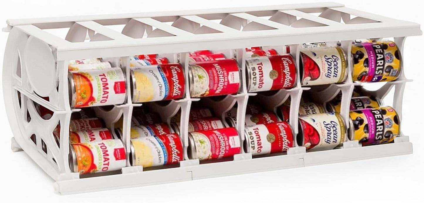 Shelf Reliance Cansolidator Pantry Plus - 1-Pack Can Organizer for Pantry, Stackable Soda Can