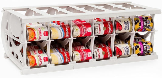 Shelf Reliance Cansolidator Pantry Plus - 1-Pack Can Organizer for Pantry, Stackable Soda Can