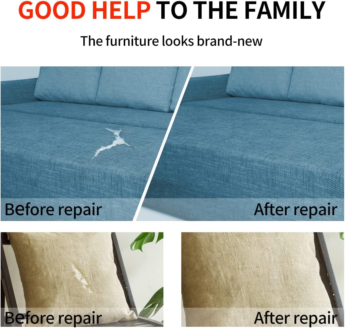 Fabric Repair Patches, 17X158 Inch Linen Repair Tape Self-Adhesive Fabric Patches Durable, DIY