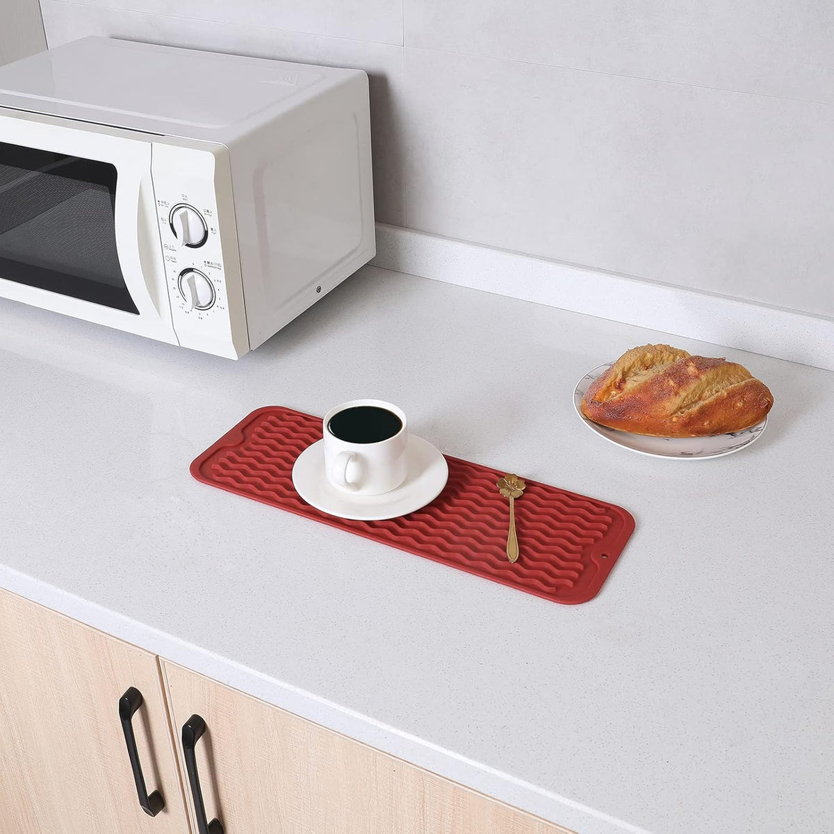 Silicone Dish Drying Mat for Multiple Usage,Easy clean,Eco-friendly,Heat-resistant Silicone Mat for