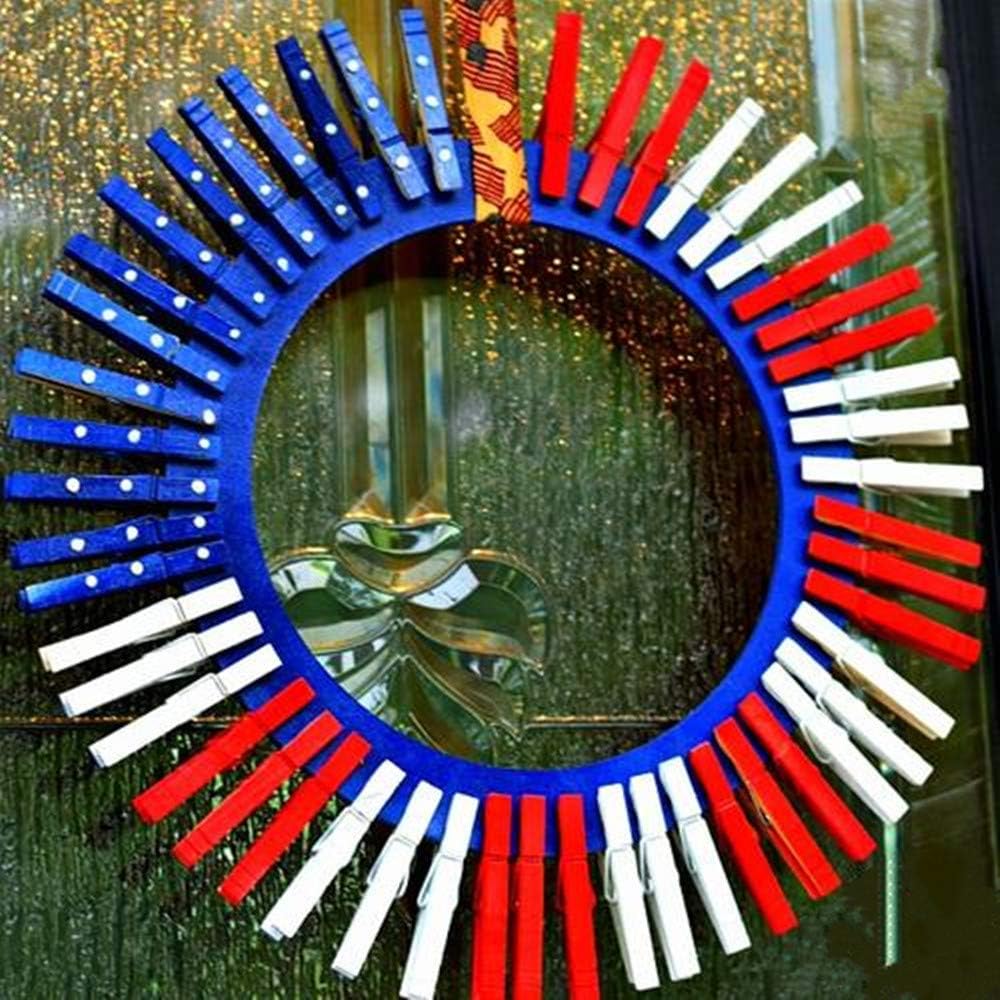 DurReus Small Clothespins Decorations Display Art Project Wood Kitchen Clips Chip Bags Clothesline