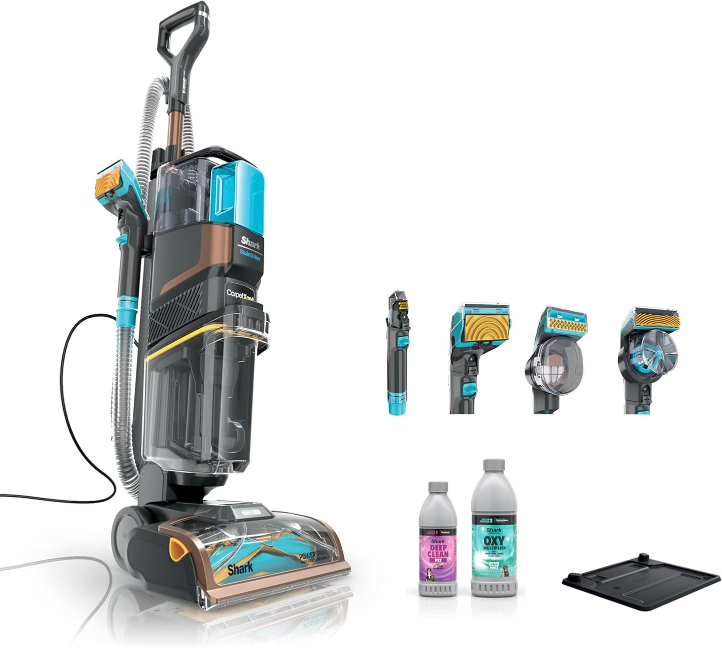 Shark CarpetXpert HairPro with StainStriker, Upright Carpet, Area Rug & Upholstery Cleaner, Perfect