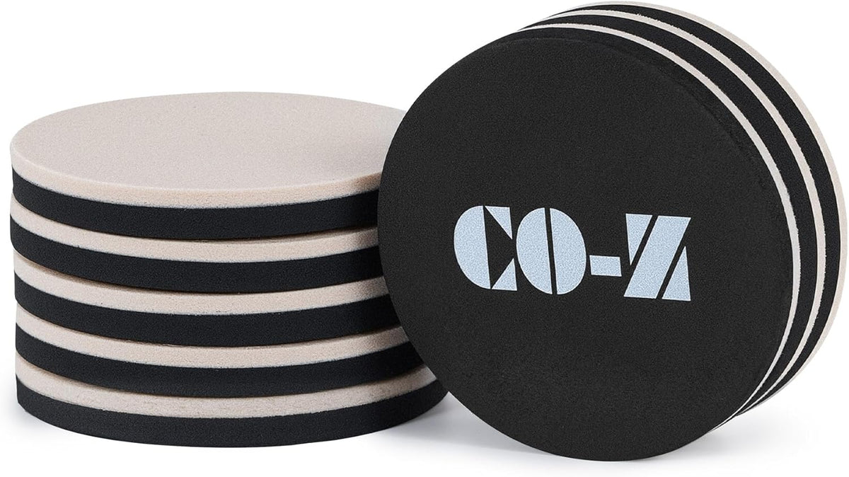 CO-Z 8pcs Felt Furniture Sliders for Hardwood Floors, 3 1/2 in Reusable Furniture Pads, Heavy