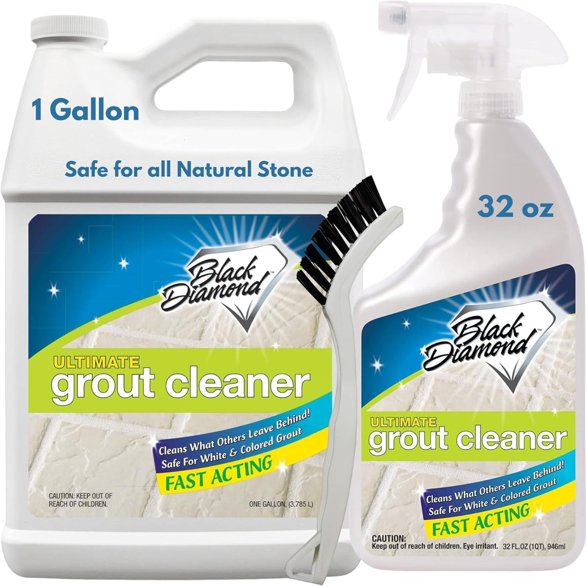 Black Diamond Ultimate Grout Cleaner: Best Cleaner for Tile, Ceramic, Porcelain, Marble Acid-Free