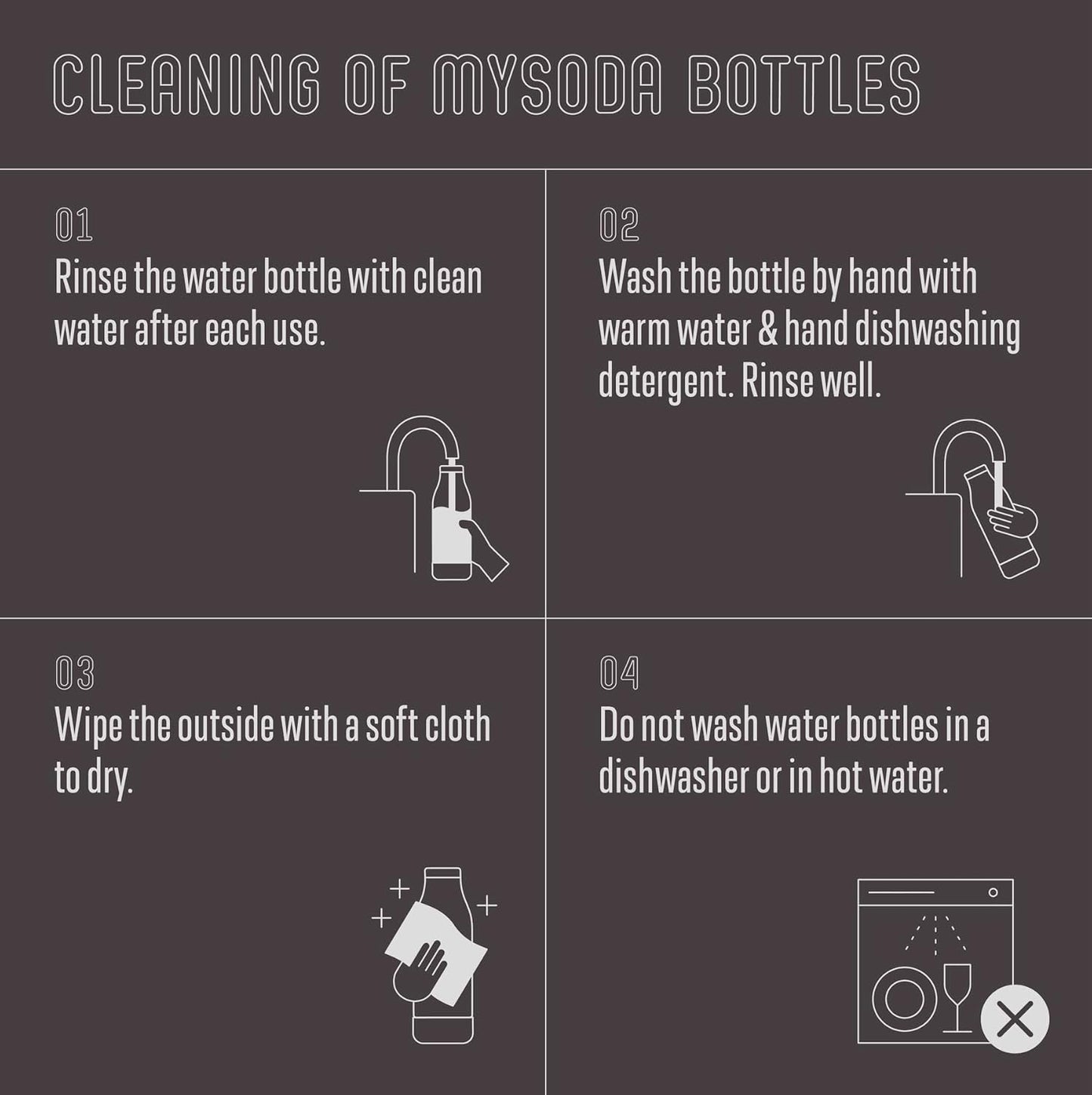 Mysoda Carbonating Bottles 2Pck 0.5L - Compatible with MySoda and any brands - Quick-Lock Reusable