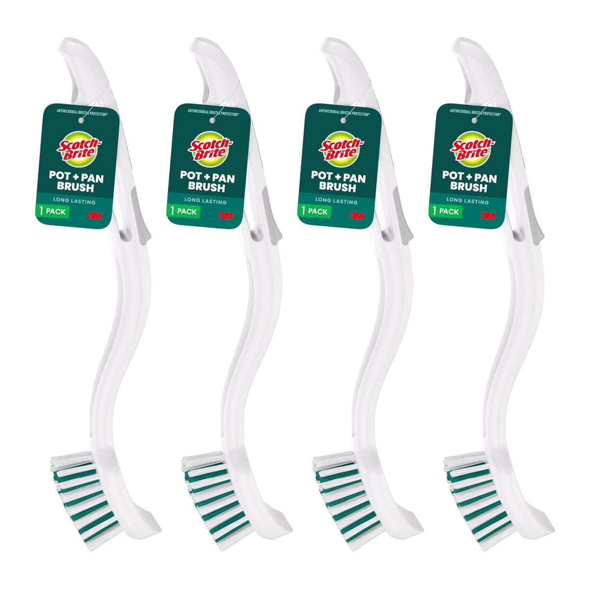 Scotch-Brite Pot & Pan Brush, 4 Pack