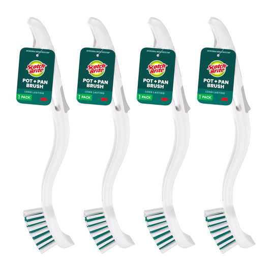Scotch-Brite Pot & Pan Brush, 4 Pack
