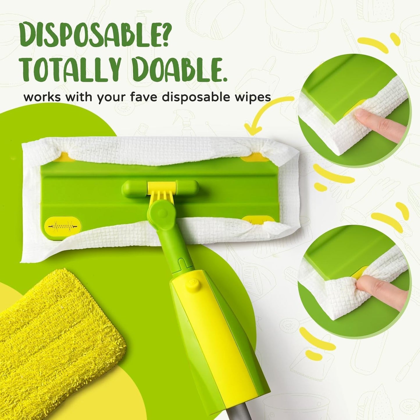 Toddler Spray Mop-Montessori Toys Mini Size Cleaning Mini Mop That Really Spray -Kid Pretend Play
