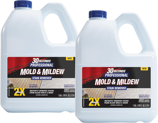 30 SECONDS Pro Mold and Mildew Stain Remover | Scrub Free | Brighter Results Instantly | Ready To