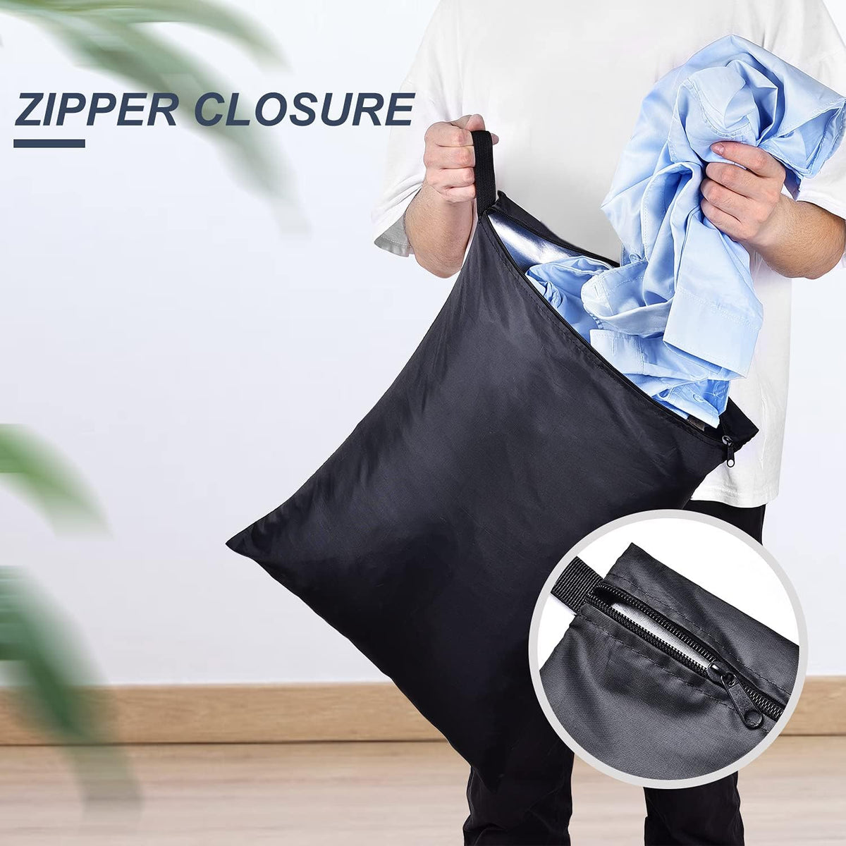 OTraki 2 Pack Laundry Bags 16x20 inch Wet Dry Bag for Swimsuit and Towels Medium Travel Dirty