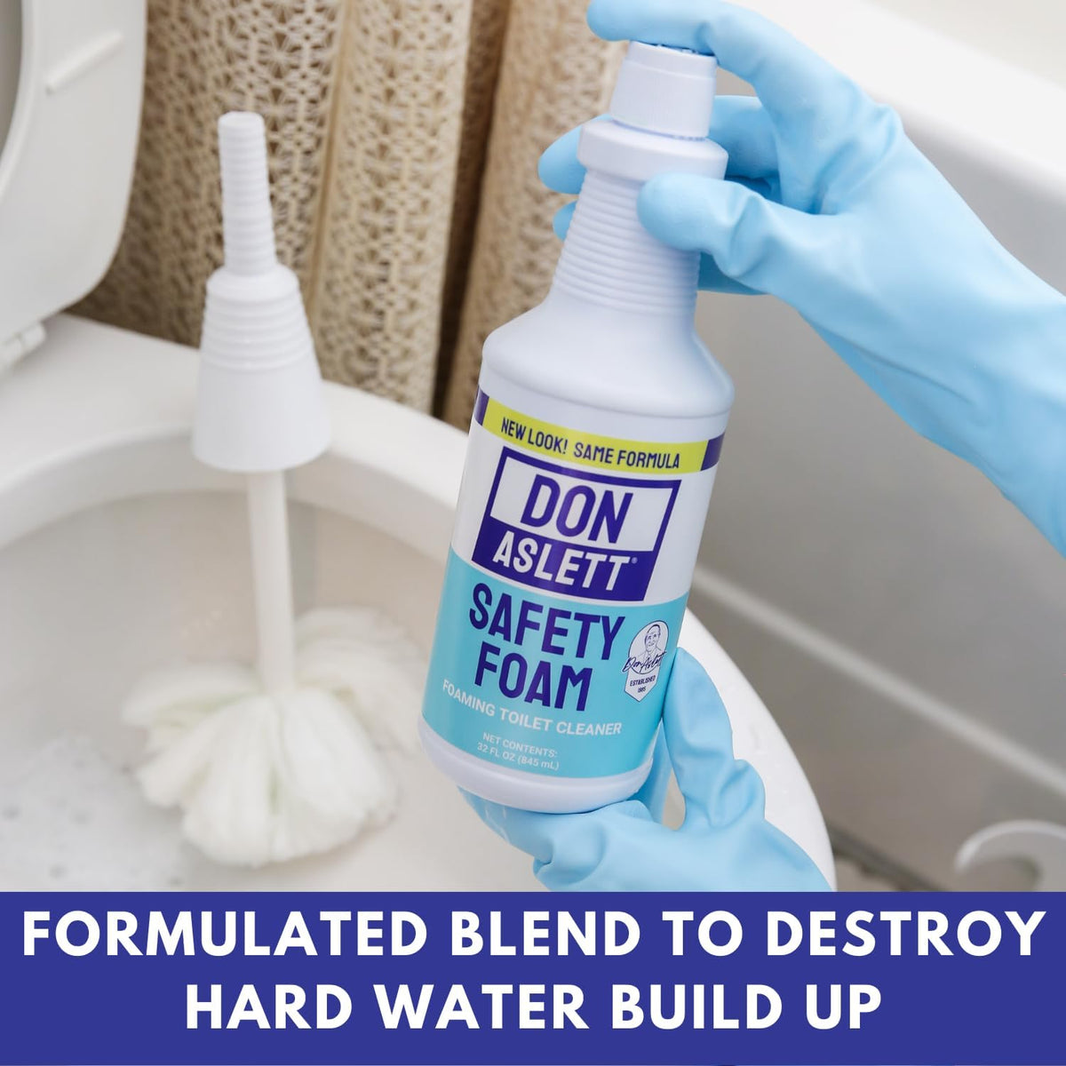 Don Aslett's Complete Toilet Cleaning Set | Includes 32 oz Toilet Cleaner, Convenient Cleaning