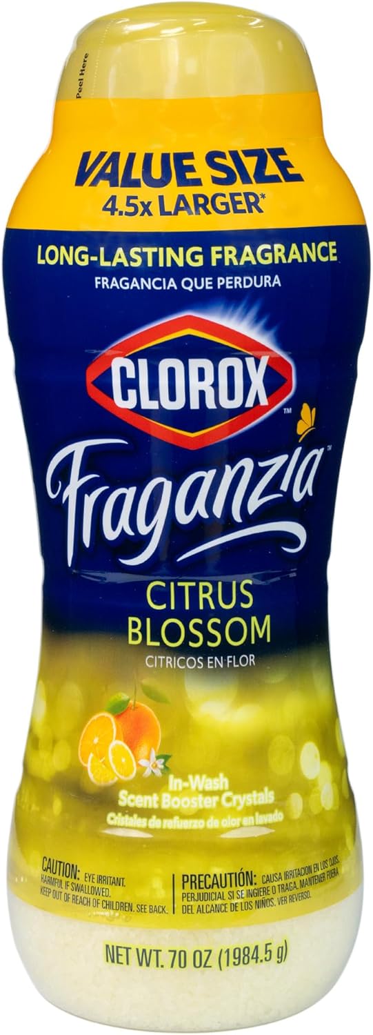 Clorox Fraganzia Laundry Scent Booster Crystals in Citrus Blossom Scent - Scented In-Wash Freshener
