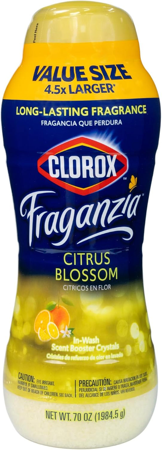 Clorox Fraganzia Laundry Scent Booster Crystals in Citrus Blossom Scent - Scented In-Wash Freshener