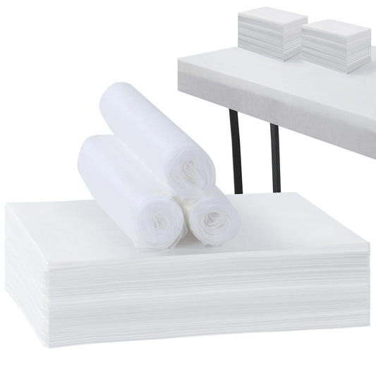 50 Pcs Disposable Bed Sheets 31" x 71" Massage Table Sheets Non Woven Fabric SPA Bed Cover