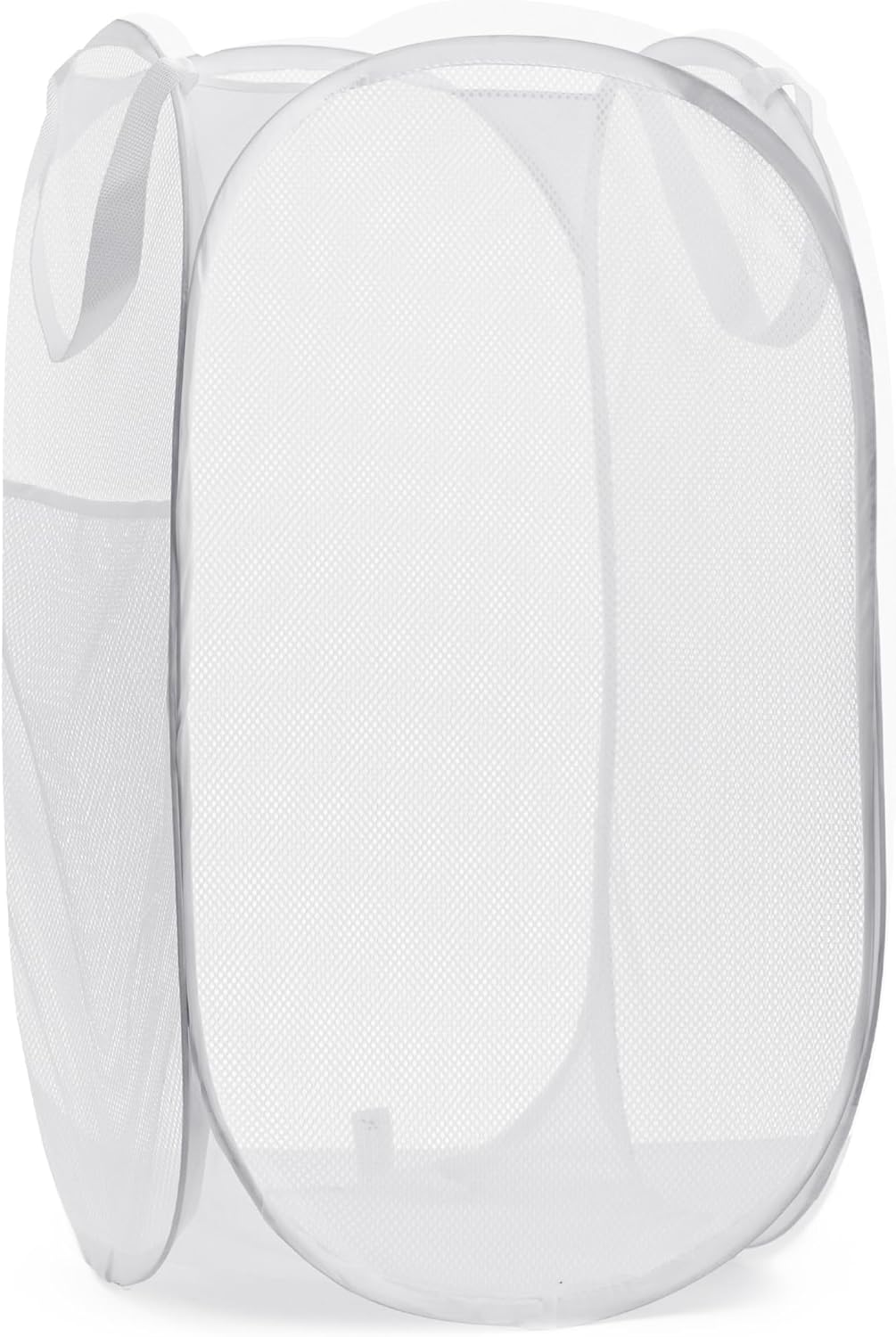 Handy Laundry Collapsible Mesh Pop Up Hamper with Wide Opening and Side Pocket - Breathable