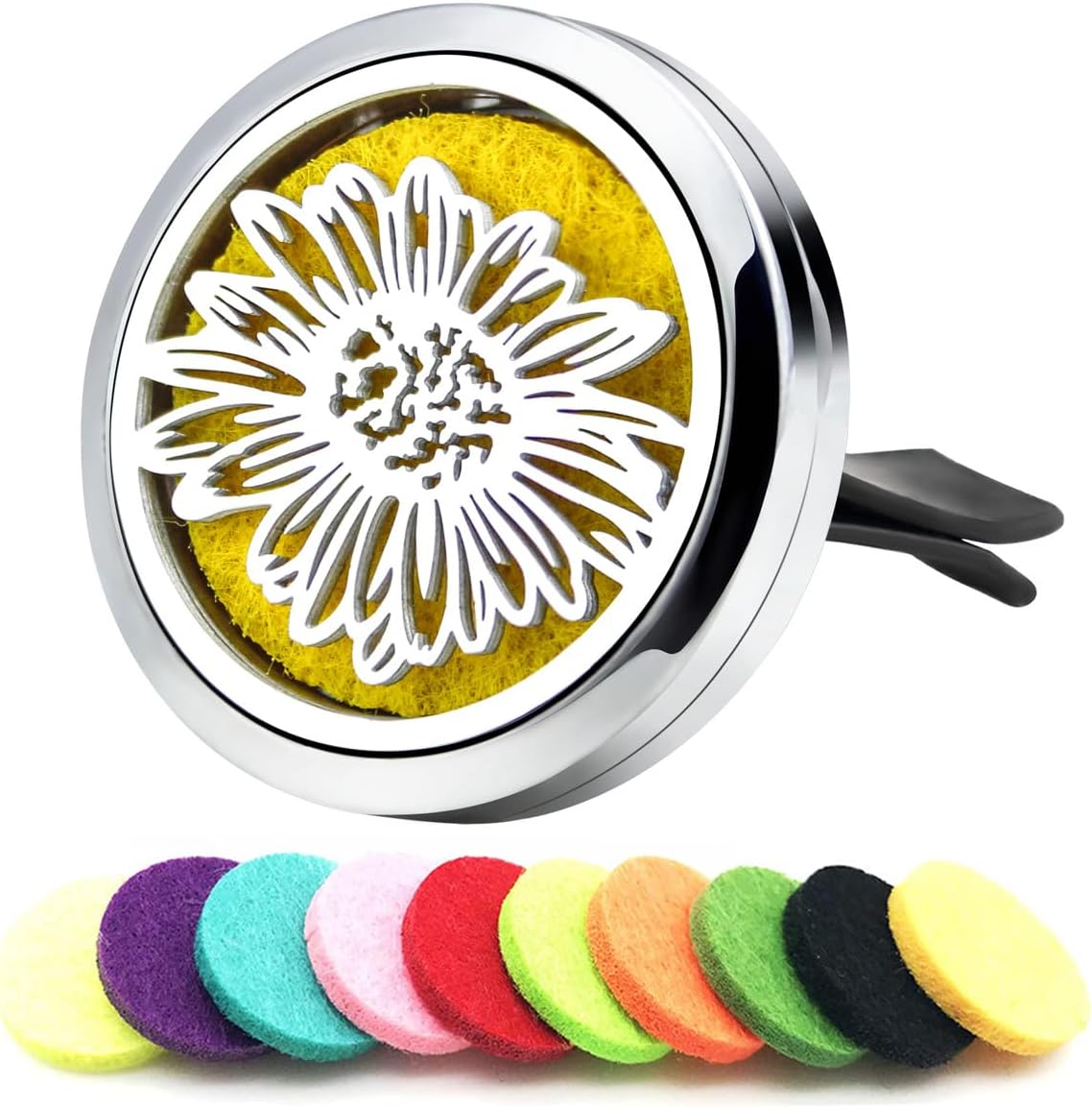 Sunflower Essential Oil Car Diffuser Vent Clips Car Diffuser Aromatherapy Vent Clip Air Freshener