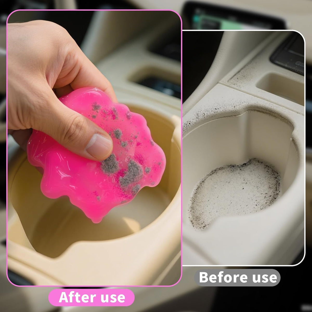ASFSKY Car Cleaning Gel (Purple,Grape) Dust Cleaning Putty Universal Car Interior Cleaner Keyboard
