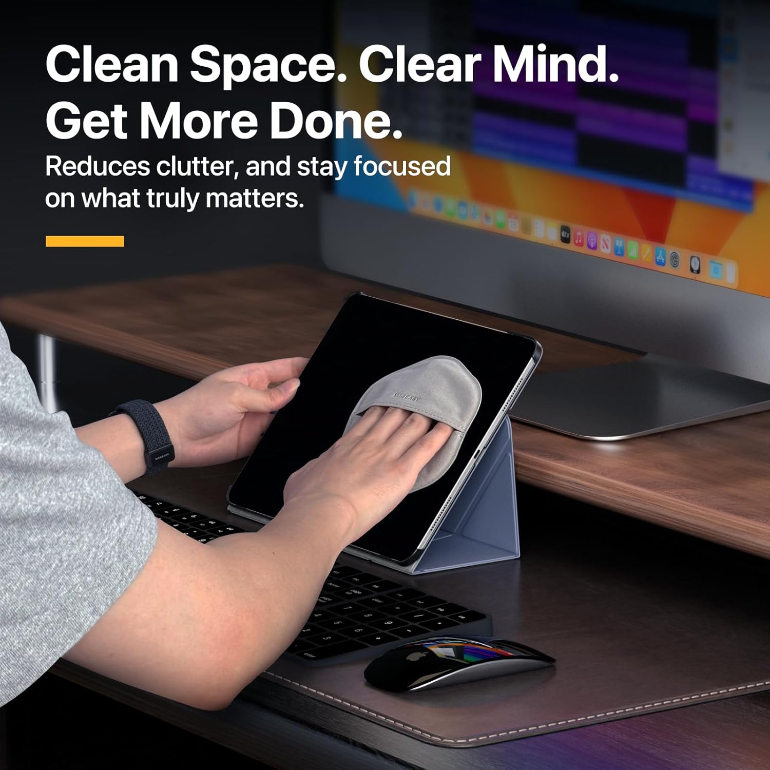MAGEASY Microfiber Cleaning Cloth for Screens of Laptops, Notebooks, Tablets, TV, Monitors and
