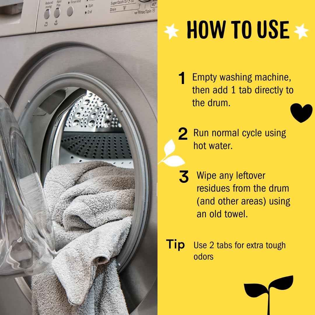 Molly's Suds Washing Machine Cleaner | Removes Odors & Grime from Front & Top Loader Machines